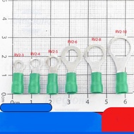 [5 Pieces]- RV2-8 Round Cos Head 27A Wire Size 16-14AWG Screw M8 Green IC2 Components