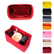 [SG SELLER] Felt Insert Bag Makeup Handbag Organizer Travel Inner Purse Portable Cosmetic Bags Stora