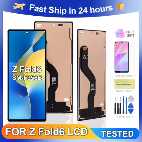 Tested Z Fold6 5G For Samsung For Z Fold6 F956B F956U F956N F956W F9560 LCD Display Touch Screen Dig