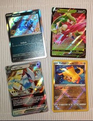 S10 利基亞 Lugia Vstar $120 / 基拉祈 Shiny Radiant Jirachi $70 / 偶叫獒 Shiny Maschiff Promo $80 / 甜冷美后 Tsare