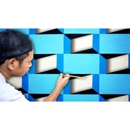 3D Wall Paint Mall Pattern 3D Wall Decoration Mall/ 3D Wall Paint Mold/ Not Wallpaper