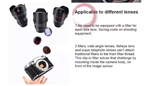 Kase Clip-in Filter MCUV ND Neutral Density Light Pollution for Fujifilm X-Mount Camera X-H2s X-T3 X