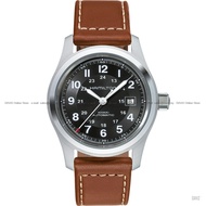 HAMILTON H70555533 Men's Watch Khaki Field Automatic Date 42mm Leather Black Brown Avengers Captain 