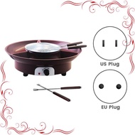 Fondue Pot SetElectric Chocolate Fondue Maker with 4 Forks Cheese Melting Fondue Machine KitTemperat