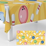 Bowling Tablecloths Bowling Party Decorations Waterproof Table Cover Baby Shower Boys Girls Sports T