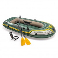 INTEX 68347 SeaHawk 2 雙人加厚戶外漂流船充氣船 | 可搭配馬達使用 | 充氣橡皮艇