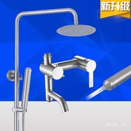 ‍🚢304Stainless Steel Shower Head Set Big Apple Faucet Wire Drawing Process Shower Panel Shower Head Rain Shower Top Spra