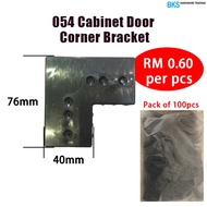 054 Cabinet Door Corner Bracket (Pack of 100pcs) L-shaped Plastic Bracket (for aluminium frame use) 