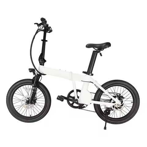 Lightweight Electric Bicycle 7 Speed Folding E-Bike 20 Inch Wheel Power Supply Lithium Battery Rear 