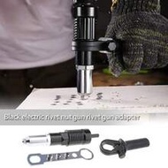3 PiecesIndustrial Rivet Gun Adapter Kit - Converts Drill/Screwdriver To Riveter | Heat-Treated Allo