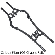 2 Pcs Carbon Fiber LCG Chassis Rails Frame Kit for 1/10 RC Crawler Lower Center of Gravity VS Gspeed