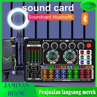F999 Sound Card Bluetooth compatible External Wireless DJ Mixer Noise Reduction for Live Streaming