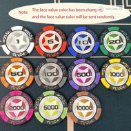 Table games 200/300/500 chips Poker Game Set high-end chips mahjong chips Poker Chips/Mahjong/cip
