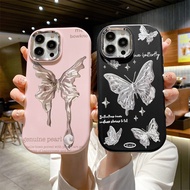 Infinix Hot 40 40i 30i 20 Play Smart 8 6 7 Note 30 Spark GO 20C Ins Butterfly Silicone Phone Case CH