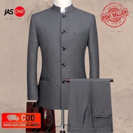 SETELAN JASKO SETELAN JAS MANDARIN JAS KOKO ABU JAS MANDARIN JAS SLIMFIT JAS FORMAL JAS DEWASA JAS NIKAH JAS BLAZER JAS PRIA JASKO MURAH