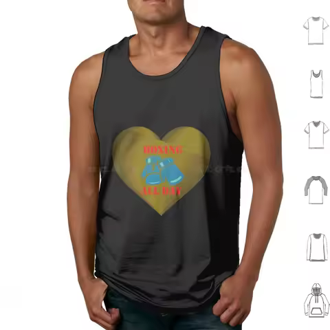 Boxing All Day Tank Tops Print Cotton Boxing All Day Boxing Day Boxing Match Boxing Ring Boxing Girl