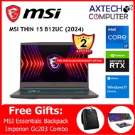 MSI Thin 15 B12UC-1498 15.6'' FHD Gaming  Cosmos Gray( i7-12650H, 16GB, 512GB SSD, RTX3050 4GB, W11)