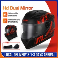 Helmet Motorcycle Helmet with Double Lens Motor Helmet Topi Keledar Motosikal Racing Topi Ready Stock