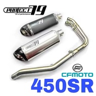 Project79 Full System Exhaust CFMoto 450SR Manifold + Muffler QPM06 ACCESSORIES MOTOR CFMoto 450SR 4