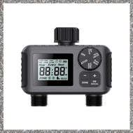 (GJFZ) 2-Way Programmable Watering Timer for Greenhouse Lawn Automatic Hose Tap Irrigation System wi