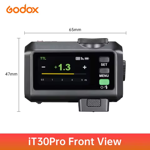 Godox iT30Pro Ultra-Lightweight Mini TTL Flash with 2.4GHz Wireless, HSS 1/8000s, Built-in Lithium B