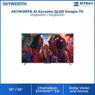 SKYWORTH 55"/65" AI Karaoke QLED Google TV 55Q8500G/65Q8500G | Chameleon Extreme™ 3.0 | Matte Screen