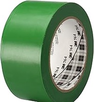 3M Vinyl Tape, 764, 2 in by 108 ft, Green, Social Distancing, Floor & Safety Marking, 1 Pack