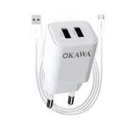 OKAWA HC-14/M ปลั๊กขากลม+สาย Micro มอก.
