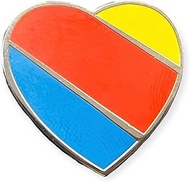 SOUTHWEST AIRLINES LAPEL TACK PIN CLASSIC LOGO GIFT COLLECTIBLE 25mm x 23mm, Iron, no gemstone