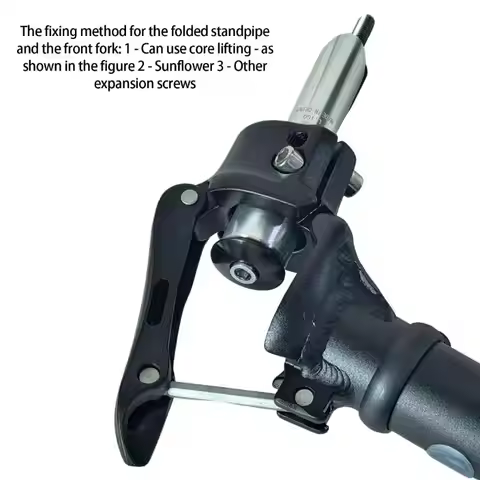 R6FE Height Adjustable Folding Bike Stem Light weight Shockproof Bike Stem Expandable Cycling Stem E