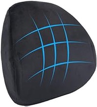 chizzysit Ergonomic Support Pillow，Memory Foam Lumbar Pillow Multifunctional Pillow for Office Chair Car, Sofa… (Black 2)