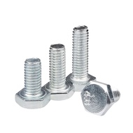 ((-White Galvanized External Hexagon Screw Extended Hexagon Screw M12/M14/M16