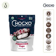 (SMART SNACKS) ChocXO Dark Chocolate Peppermint Cups 85%