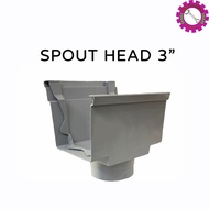 F300 GUTTER SPOUT HEAD 3" / 4" / PVC GUTTER KELUAR AIR / PALUNG AIR HUJAN KELUAR AIR