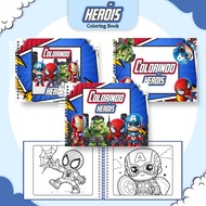 [PDF] 70+ Pg My Superhero Coloring Book | Buku mewarna kanak2 | A5 Size HD| PDF Instant Download