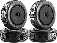 1/8 RC Off-Road Buggy Racing Tires and Wheels 17mm Hex RC Tires with Foam Inserts for ARRMA 1/8 Typh