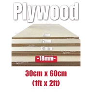 HOT DEAL!!! SOLID Lightweight Plywood (1ft x 2ft) 18mm Thickness Board Customizing to sizes Wooden S