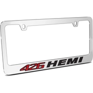 iPick Image for 426 HEMI in 3D on Mirror Chrome Metal License Plate Frame