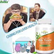 Milk Thistle, Artichoke &amp; Dandelion Dual Action Milk Thistle Extract 300mg, Liver Protectant, Fatty Liver Supplement, Alcoholism