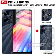 Tempered Glass INFINIX HOT 30 NFC Screen Guard Free Lens Camera Dan Garskin Handphone