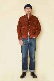 Double Helix Horsehide Suede Jacket 40