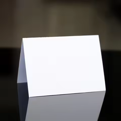 10pcs Vintage Wedding Place Cards Kraft Paper Blank Name Seat Card Elegant Folded Tent Cards Wedding