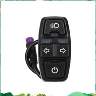 Multifunction Switch Ebike Light Horn Switch Turn Signal Switch 4 Function for Electric Bike Scooter