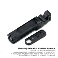 JJC HG-100TBR BR-E1 Wireless Remote Control Grip Tripod for Canon PowerShot V10 EOS R50 R8 R6 Mark I