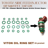Toyota 2.5L 1JZGTE Non VVTi 3.0L 2JZGTE Side Feed Fuel Injector Viton Oil Ring Kit 24pcs/set