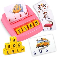 Fenikso Matching Letter Game, Alphabet Spelling & Reading Words, Objects & Color Recognition, Early 