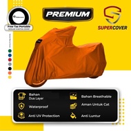 sarung motor cover motor tvs apache rtr 160 cc super cover - orange standar