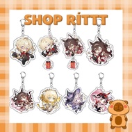 Honkai Star Rail game Aglaea The Herta Rappa character keychain cosplay jewelry gift bag accessories