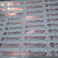 Merk Label Stiker Sandal Sepatu Per Lembar