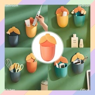 AR24 Corn-Shaped Wall-Mounted Shelf Storage Toothbrush Holder Bathroom Stationery 22A3